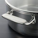 Tri-Ply Clad 12 Piece Stainless Steel Cookware Set with Glass Lids