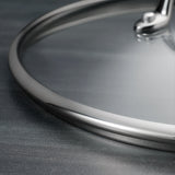 Tri-Ply Clad Stainless Steel Cookware Set with Glass Lids