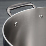 Tri-Ply Clad 12 Piece Stainless Steel Cookware Set with Glass Lids