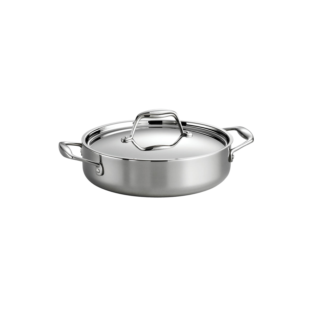 3 Quart Tri-Ply Clad Stainless Steel Covered Braiser