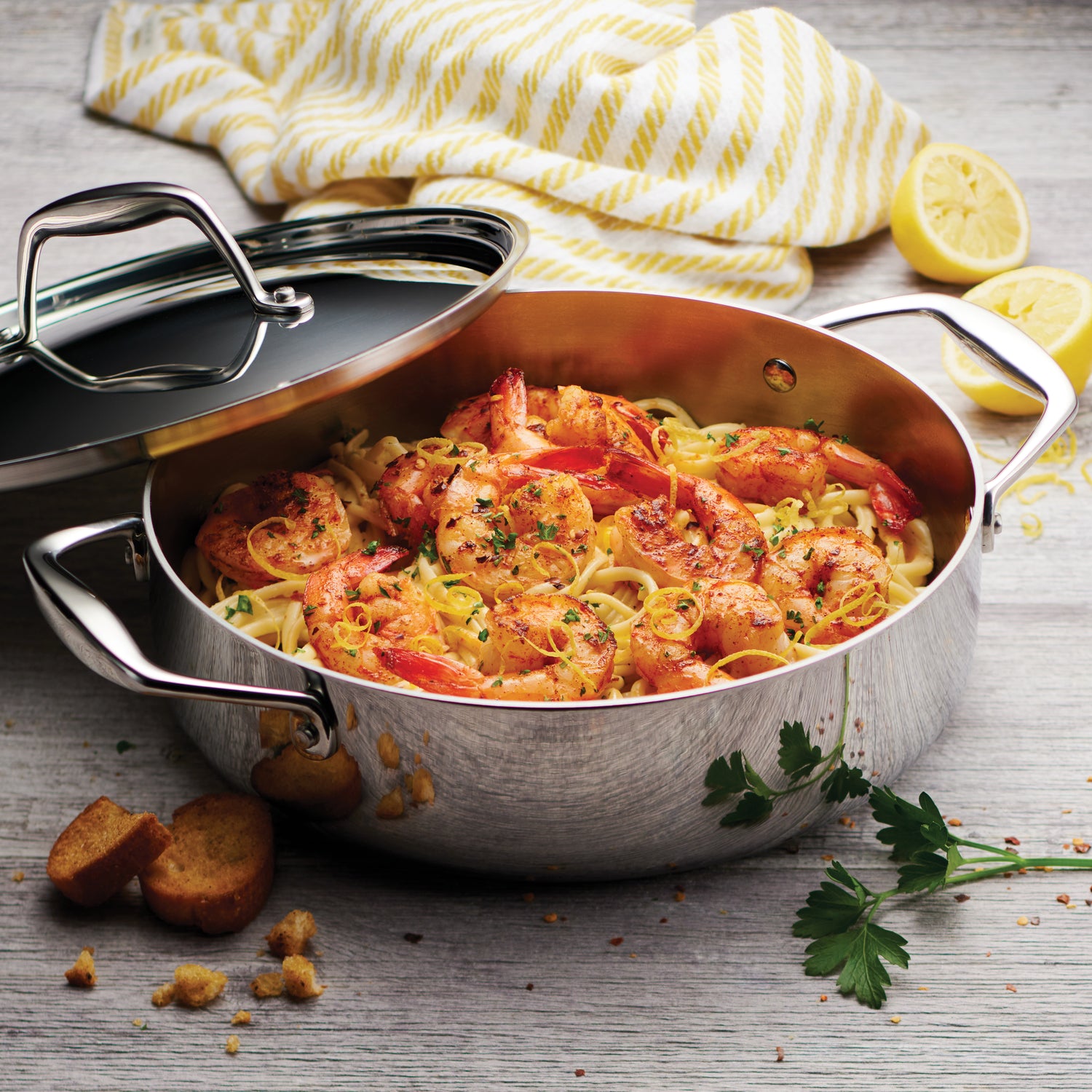 Tri-Ply Clad Stainless Steel Covered Braiser