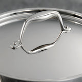 Tri-Ply Clad Stainless Steel Covered Sauce Pan