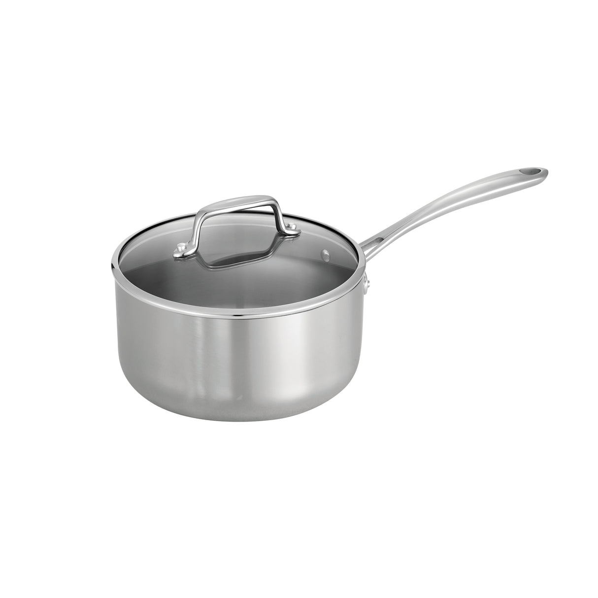 Tri-Ply Clad Stainless Steel 3 Quart Covered Sauce Pan