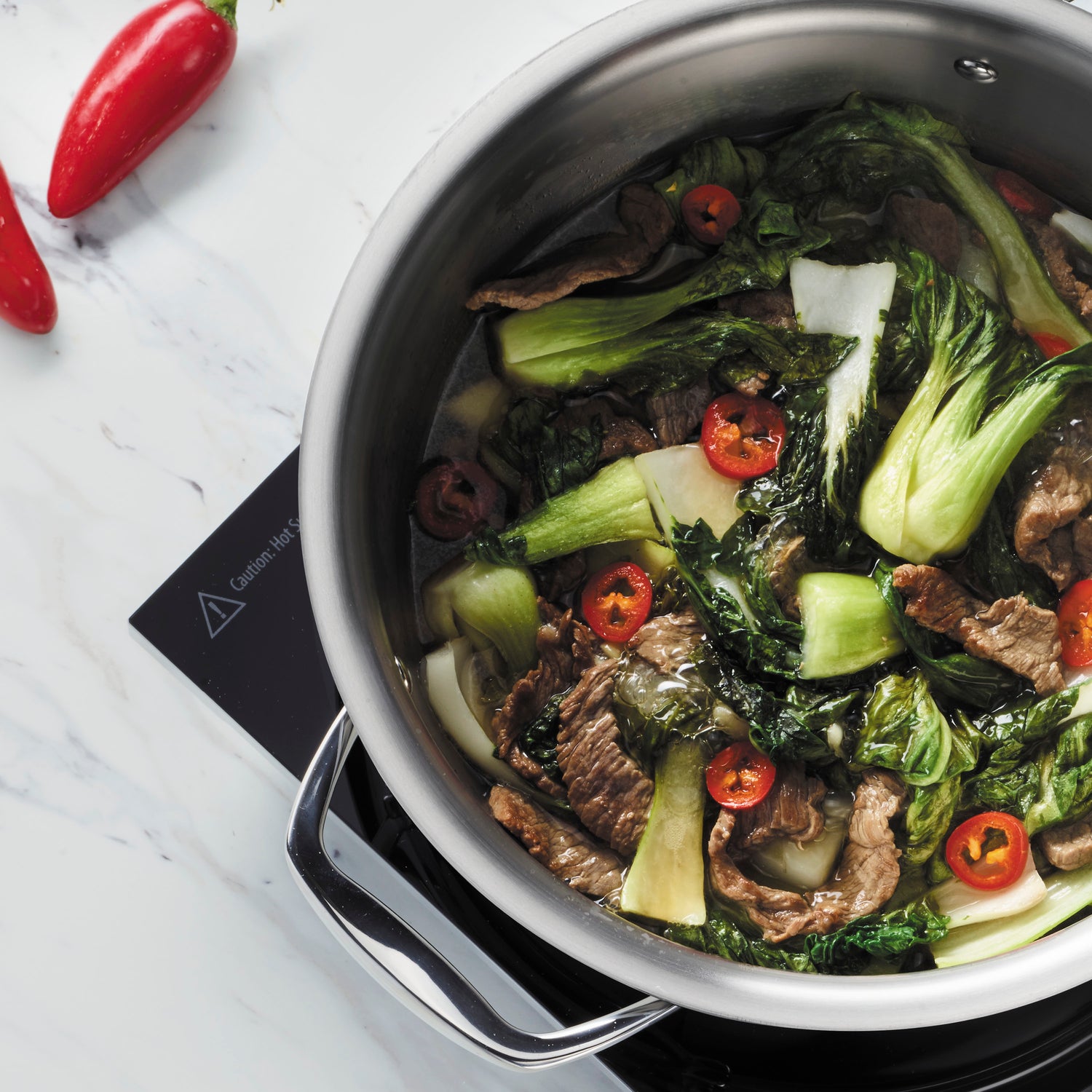 4 Quart Tri-Ply Clad Stainless Steel Covered Universal Pan