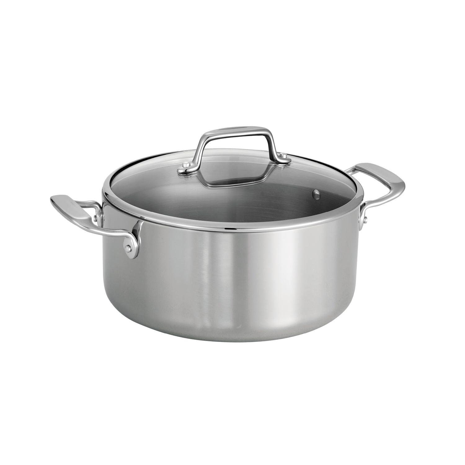 Tri-Ply Clad Stainless Steel 5 QT Covered Dutch Oven
