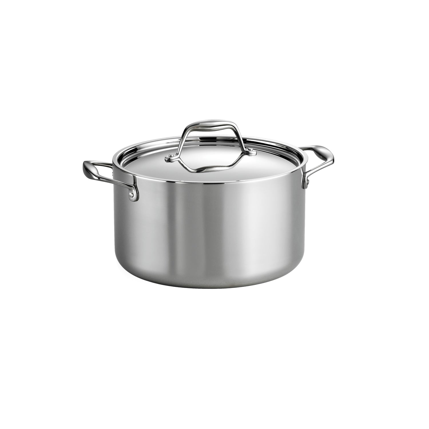 6 Quart Tri-Ply Clad Stainless Steel Covered Sauce Pot