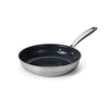 8 Inch Tri-Ply Clad Stainless Steel Ceramic Nonstick Fry Pan