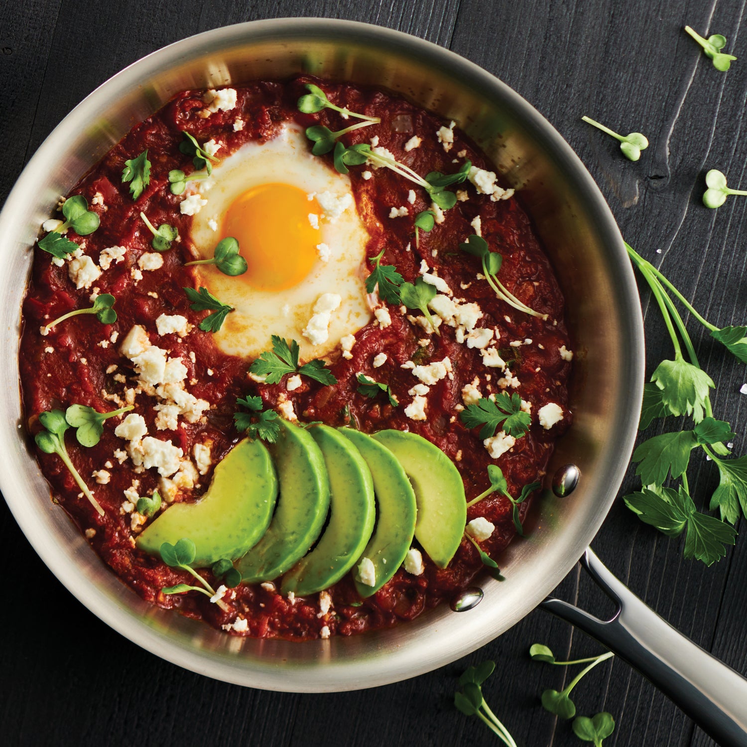 Tri-Ply Clad Stainless Steel Fry Pan