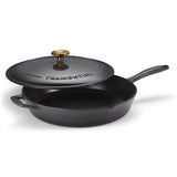 12 Inch Enameled Cast Iron Covered Skillet