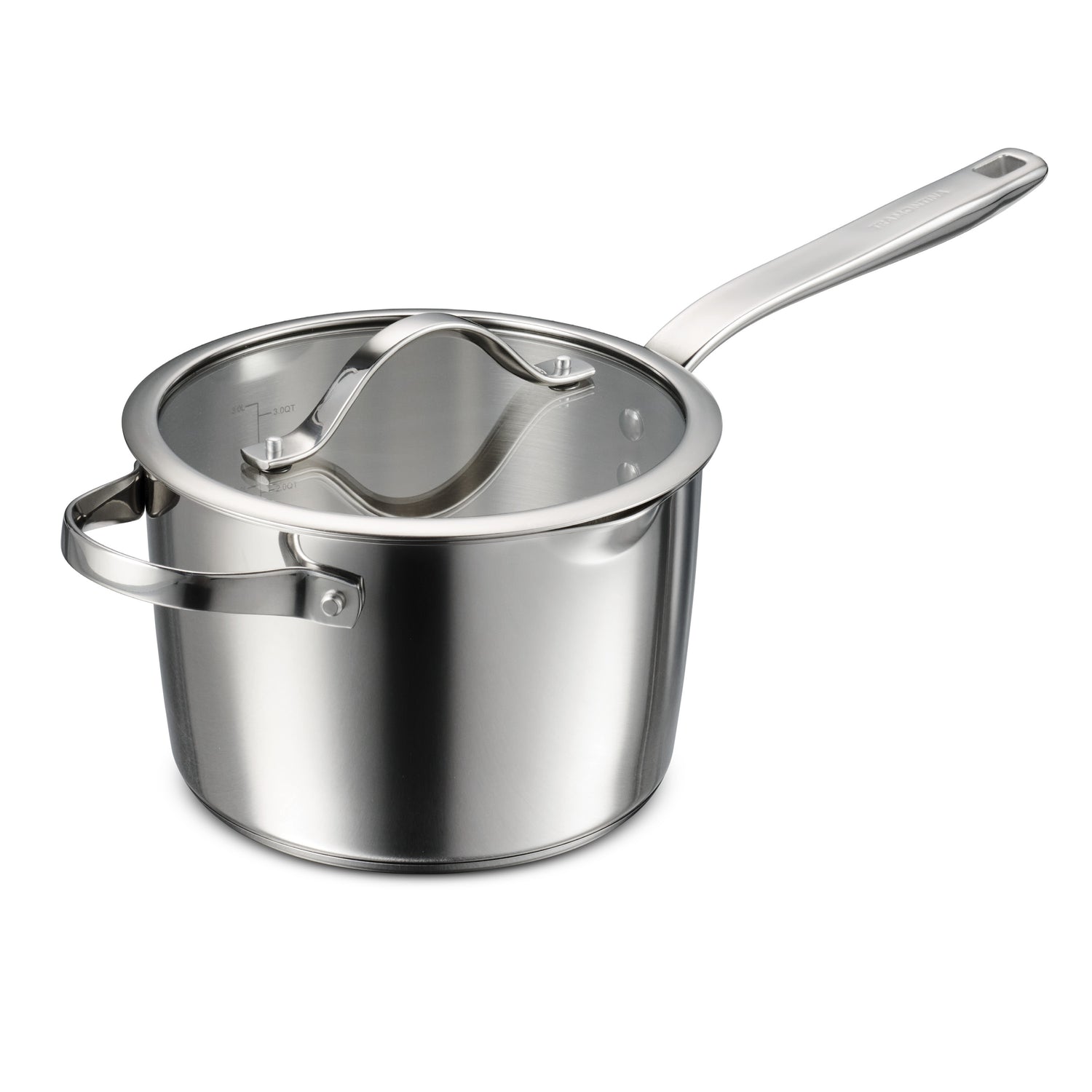 Tempo Tri-Ply Base Stainless Steel Covered Saucepan