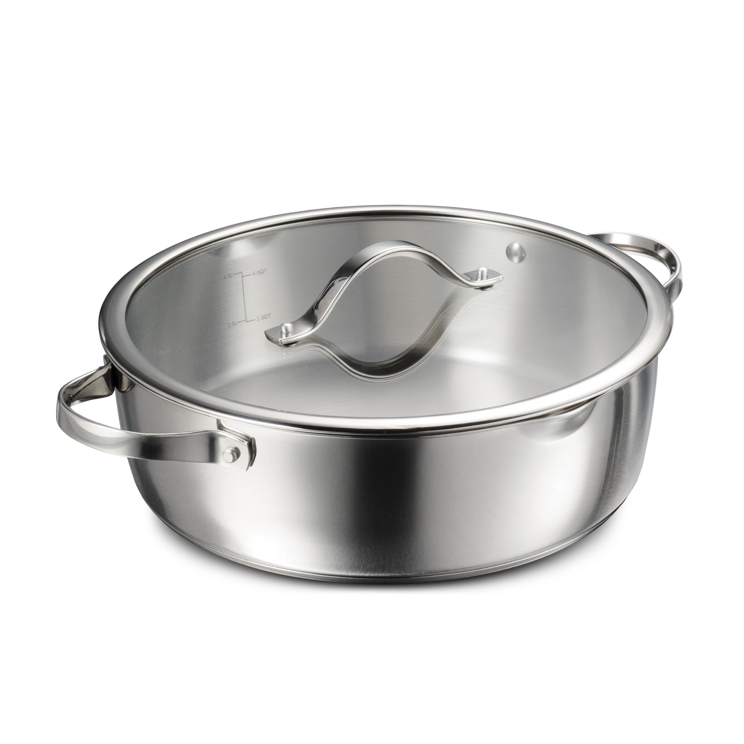Tempo Tri-Ply Base 6 Quart Covered Braiser