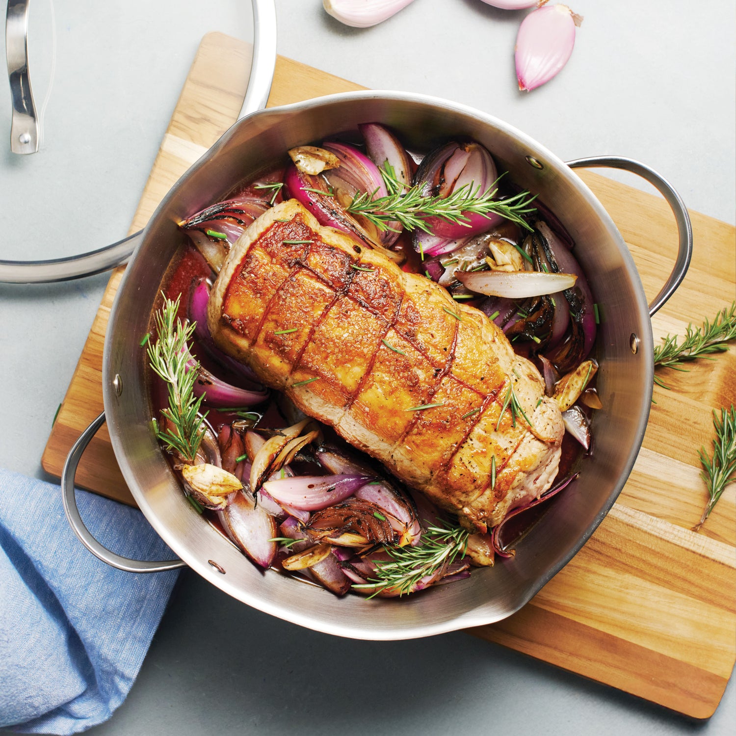 Tempo Tri-Ply Base 6 Quart Covered Braiser