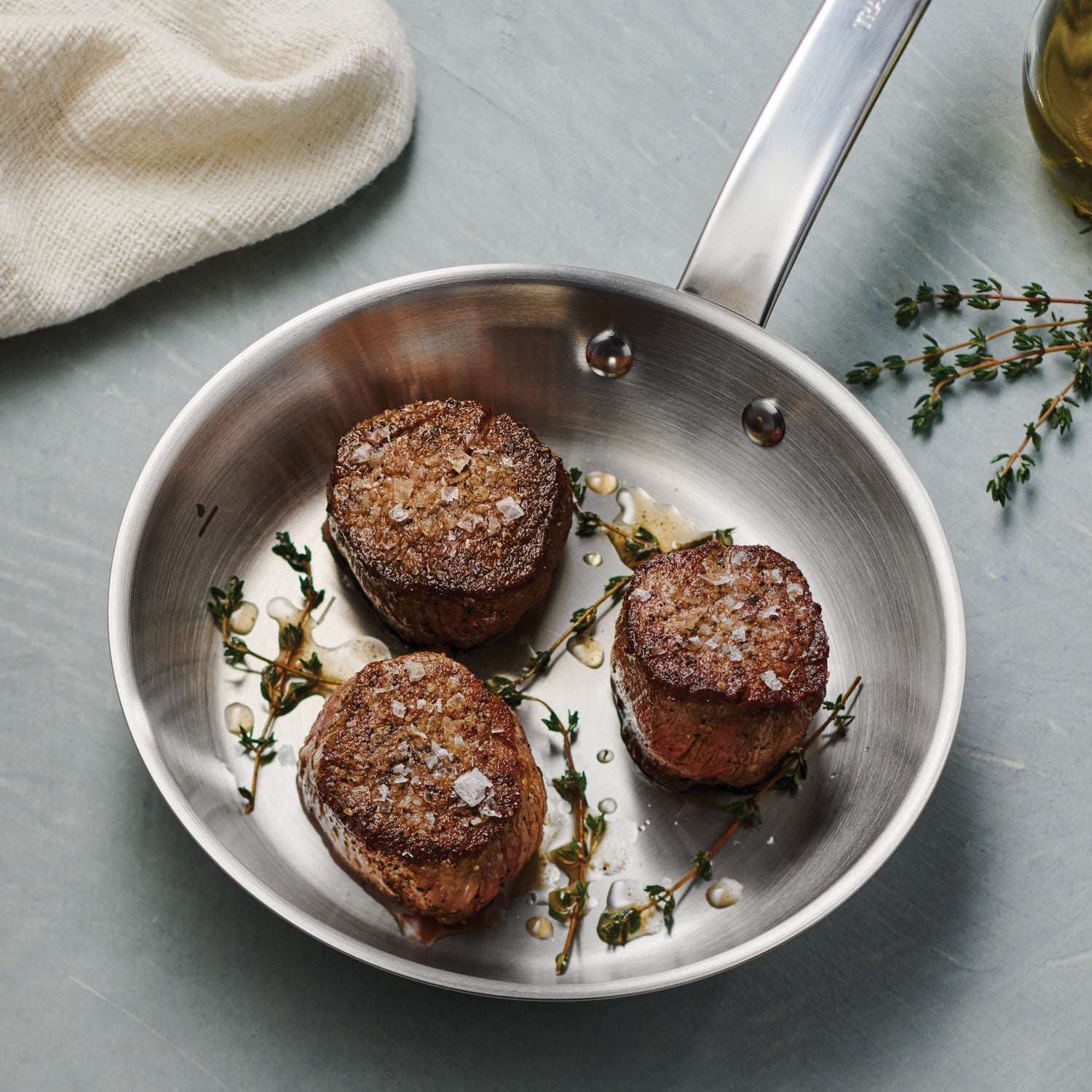 Tempo Tri-Ply Base Stainless Steel Fry Pan