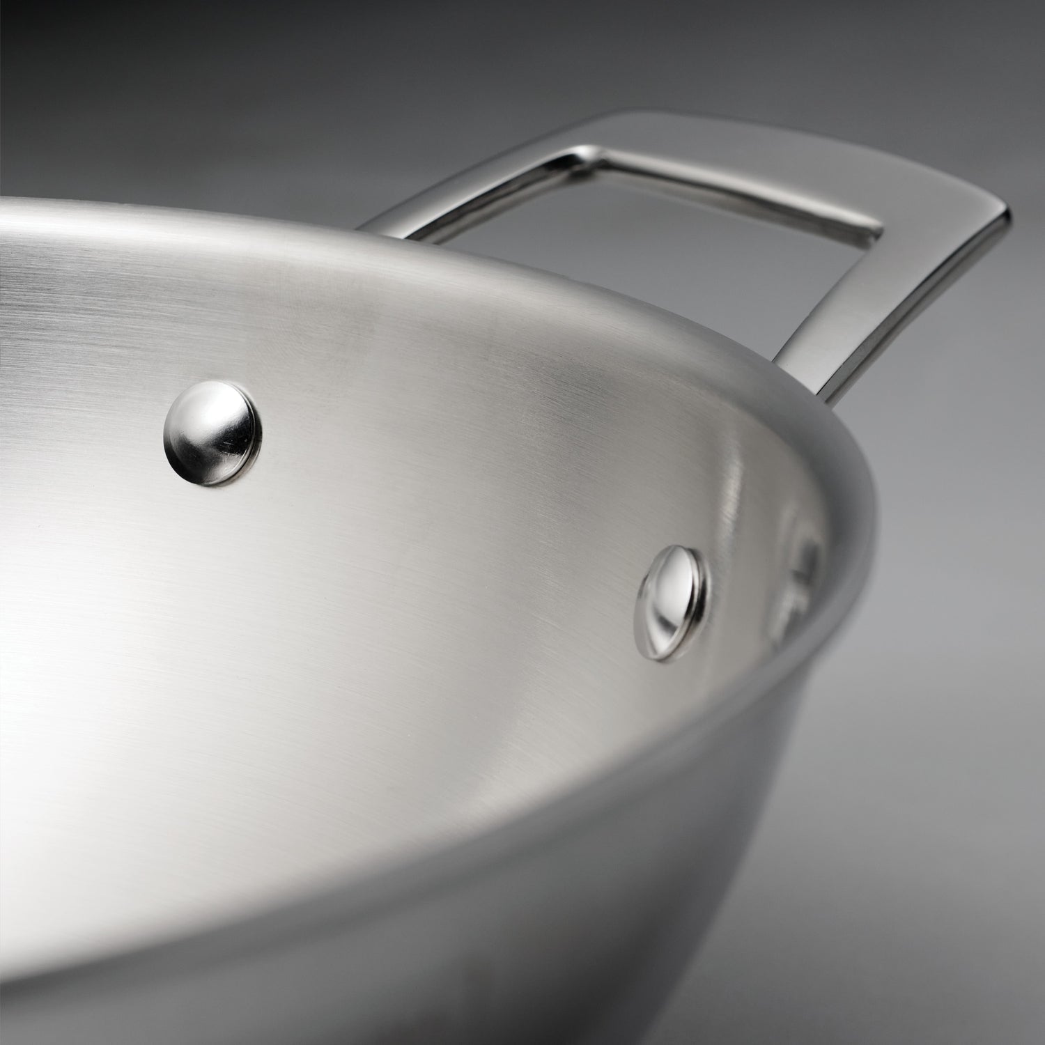 Utsava Tri-Ply Clad Stainless Steel Covered Kadai