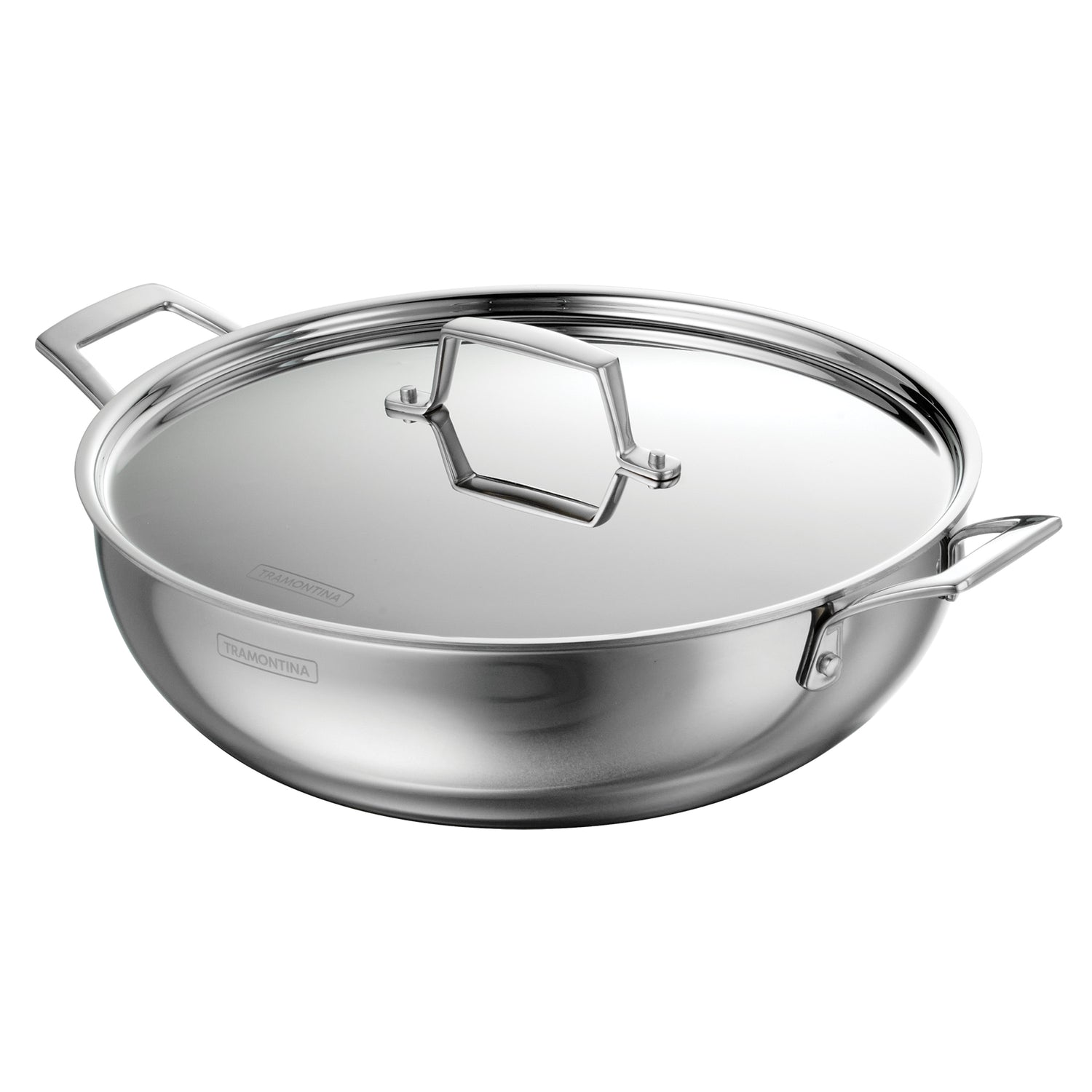Utsava Tri-Ply Clad Stainless Steel Covered Kadai