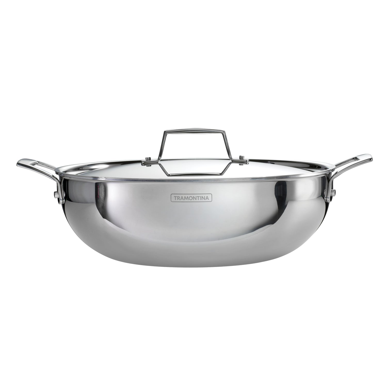 Utsava Tri-Ply Clad Stainless Steel Covered Kadai